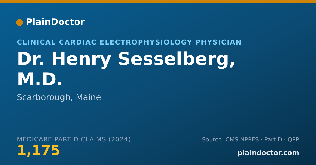 Shareable card for Henry Sesselberg, M.D. - Cardiovascular Disease Physician, Scarborough, ME