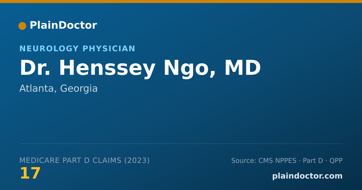 Shareable card for Henssey Ngo, MD - Neurology Physician, Atlanta, GA