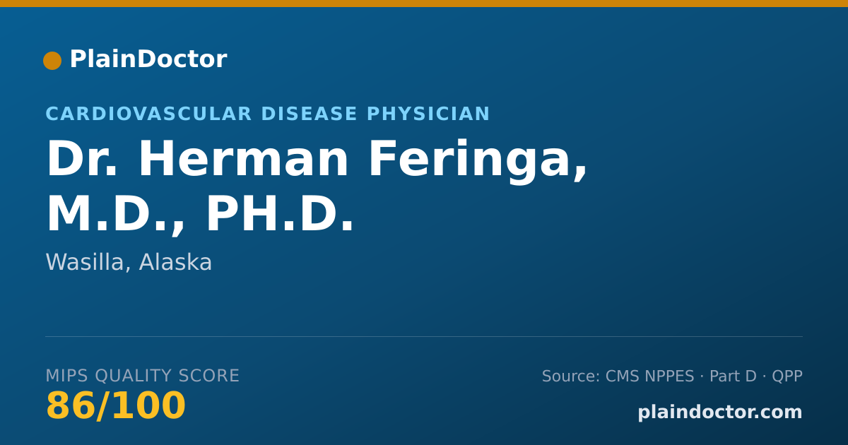 Shareable card for Herman Feringa, M.D., PH.D. - Cardiovascular Disease Physician, Wasilla, AK
