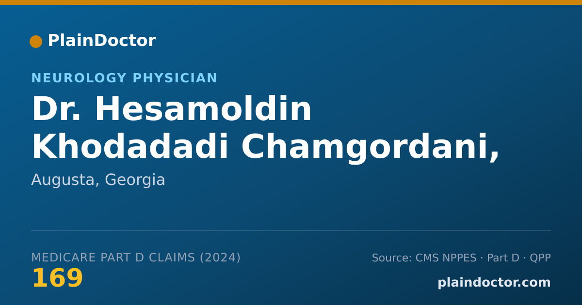 Shareable card for Hesamoldin Khodadadi Chamgordani, MD - Neurology Physician, Augusta, GA