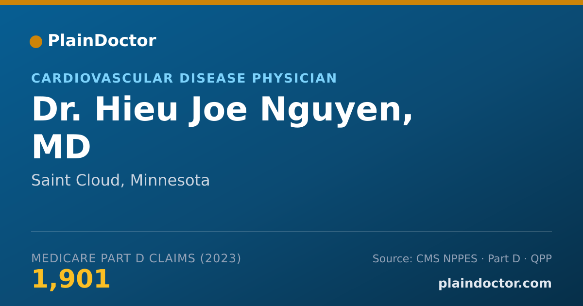 Shareable card for Hieu Joe Nguyen, MD - Cardiovascular Disease Physician, Saint Cloud, MN