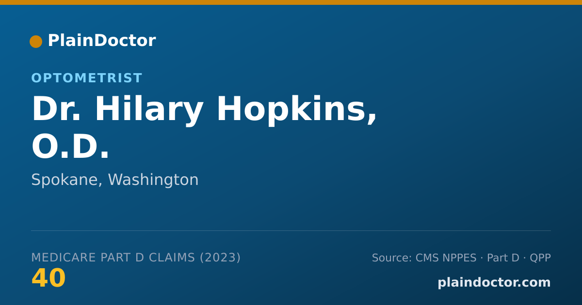 Shareable card for Hilary Hopkins, O.D. - Optometrist, Spokane, WA