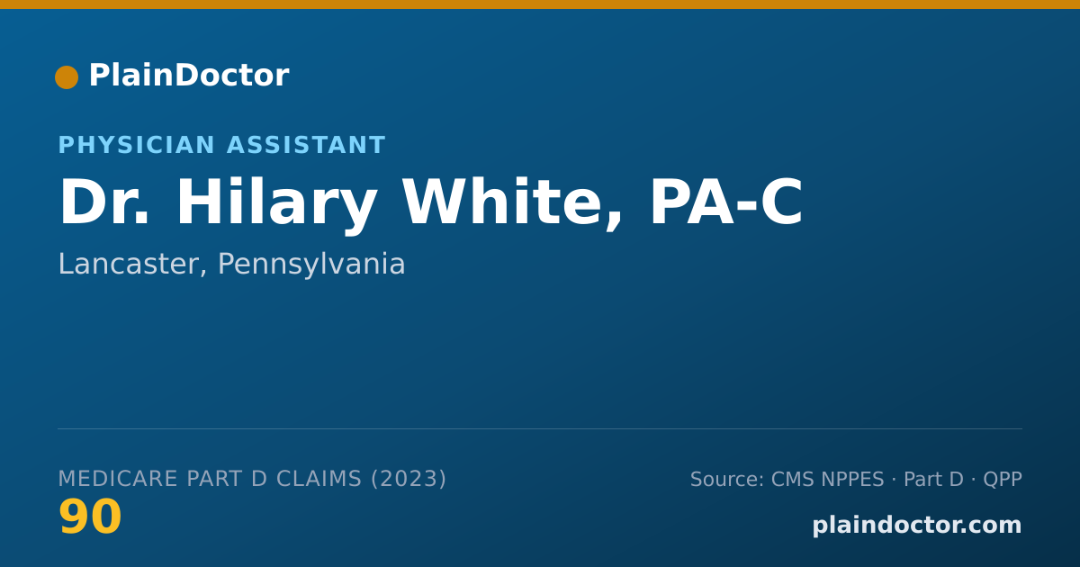 Shareable card for Hilary White, PA-C - Physician Assistant, Lancaster, PA