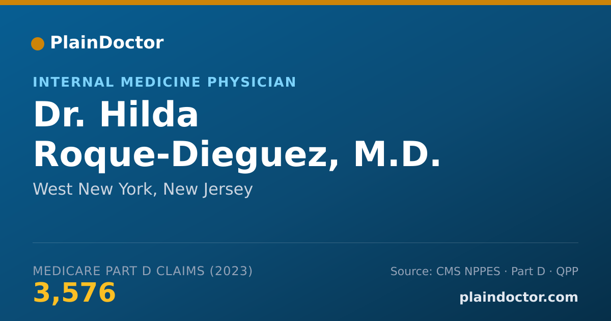 Shareable card for Hilda Roque-Dieguez, M.D. - Internal Medicine Physician, West New York, NJ
