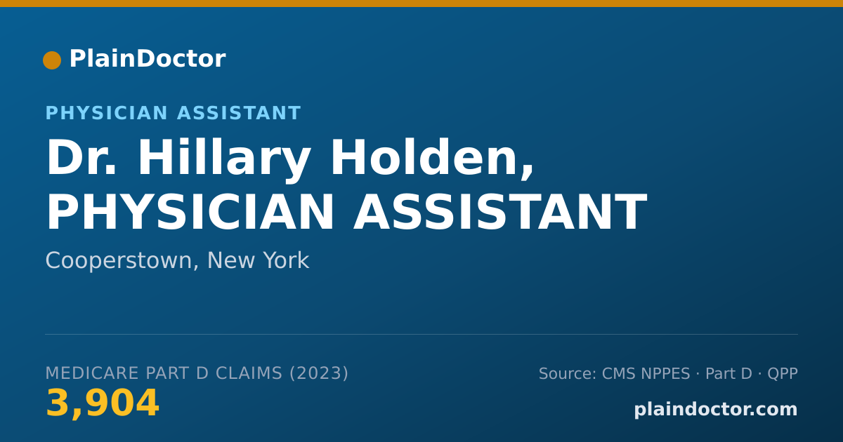 Shareable card for Hillary Holden, PHYSICIAN ASSISTANT - Physician Assistant, Cooperstown, NY