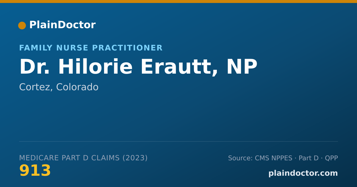 Shareable card for Hilorie Erautt, NP - Family Nurse Practitioner, Cortez, CO