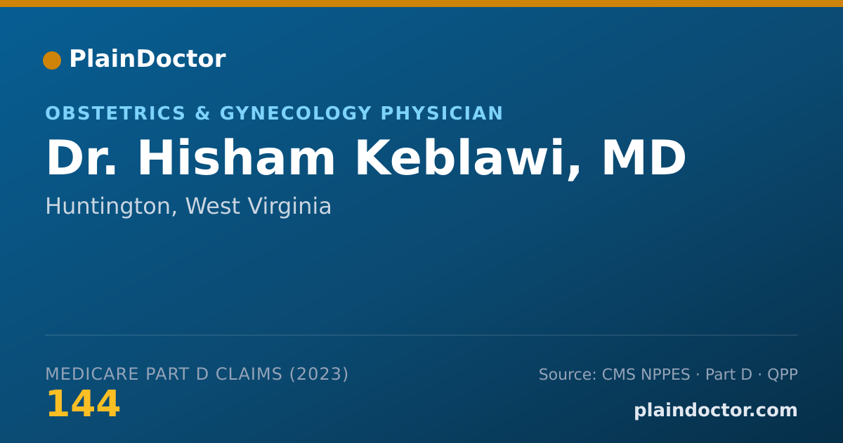 Shareable card for Hisham Keblawi, MD - Obstetrics & Gynecology Physician, Huntington, WV