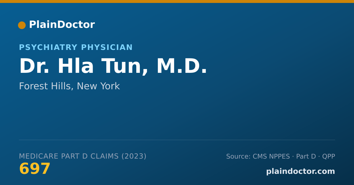 Shareable card for Hla Tun, M.D. - Psychiatry Physician, Forest Hills, NY