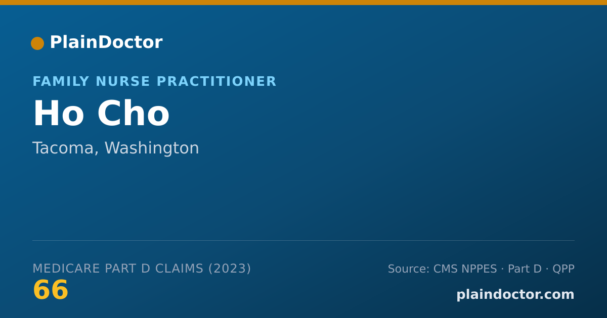 Shareable card for Ho Cho - Family Nurse Practitioner, Tacoma, WA