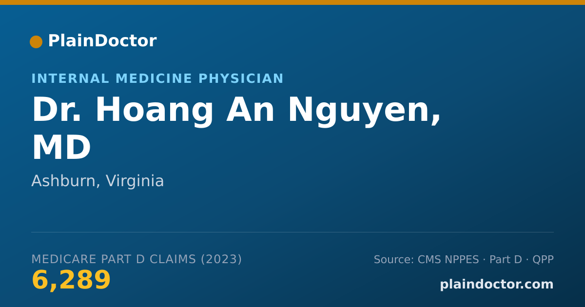 Shareable card for Hoang An Nguyen, MD - Internal Medicine Physician, Ashburn, VA