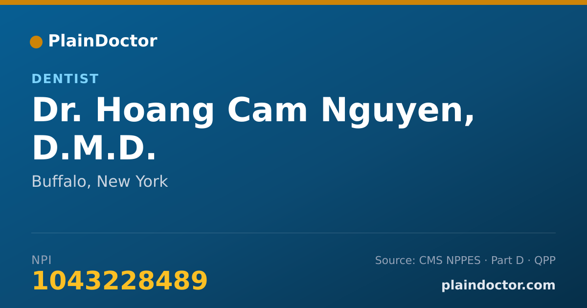 Shareable card for Hoang Cam Nguyen, D.M.D. - Dentist, Buffalo, NY