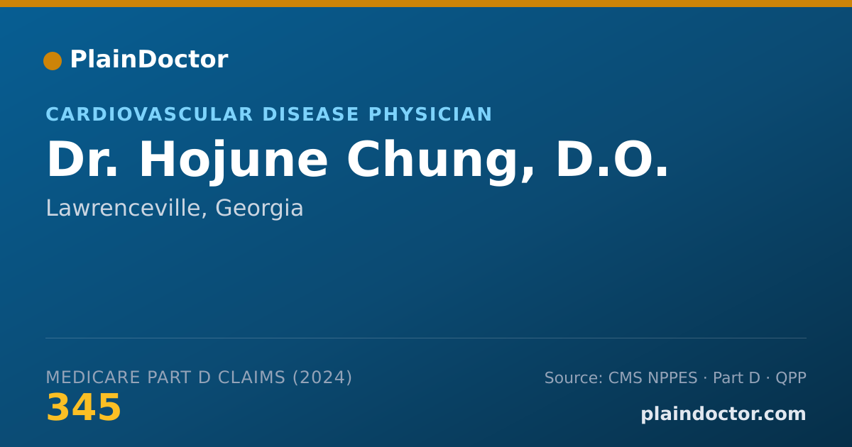 Shareable card for Hojune Chung, D.O. - Cardiovascular Disease Physician, Lawrenceville, GA