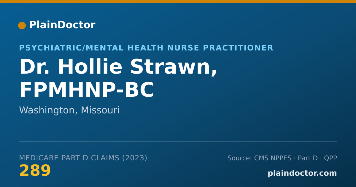Shareable card for Hollie Strawn, FPMHNP-BC - Psychiatric/Mental Health Nurse Practitioner, Washington, MO