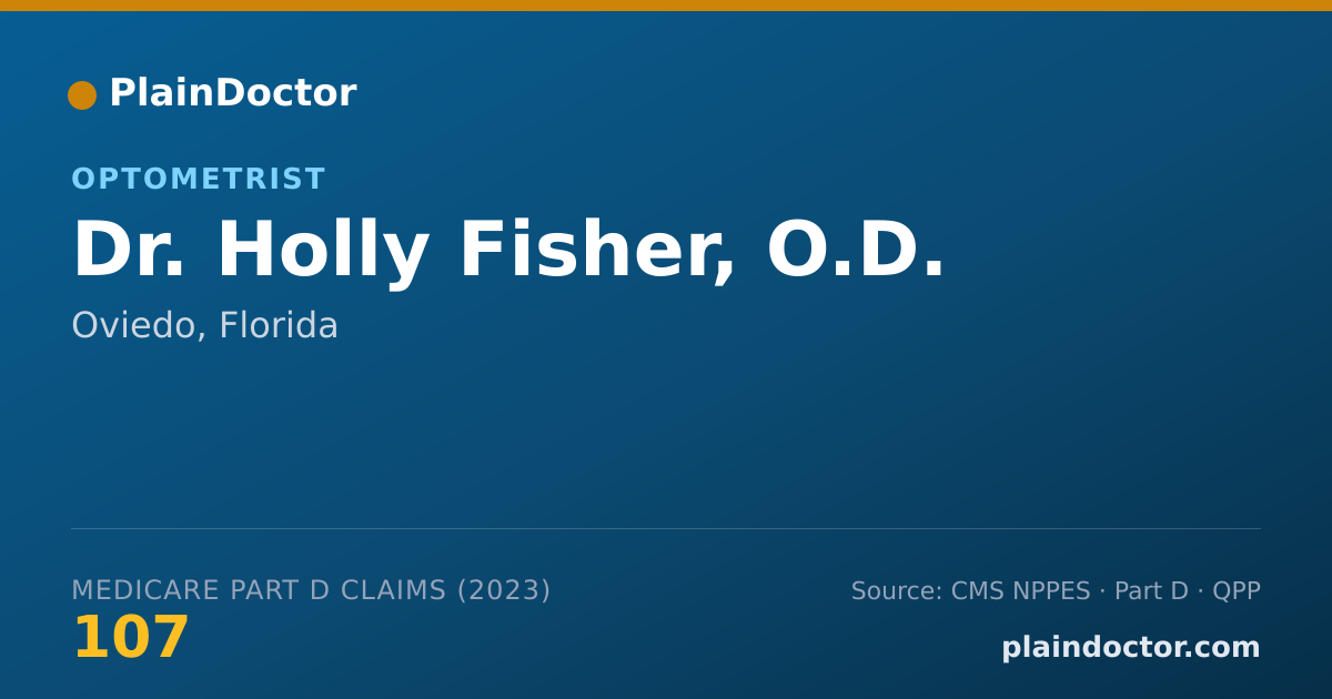 Shareable card for Holly Fisher, O.D. - Optometrist, Oviedo, FL