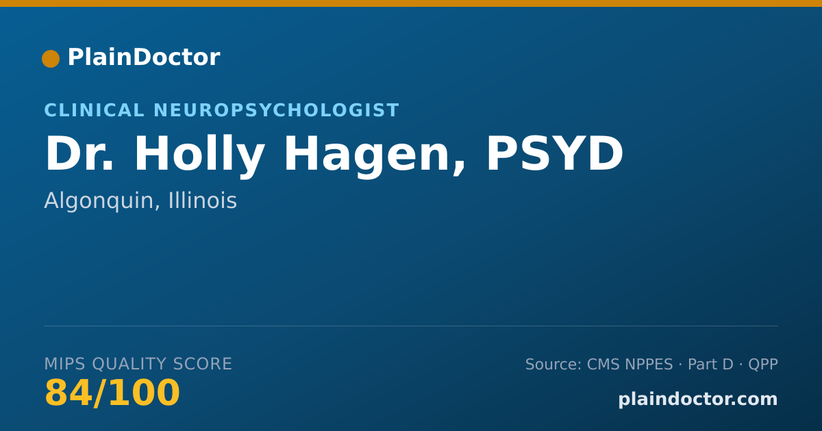 Shareable card for Holly Hagen, PSYD - Clinical Neuropsychologist, Algonquin, IL