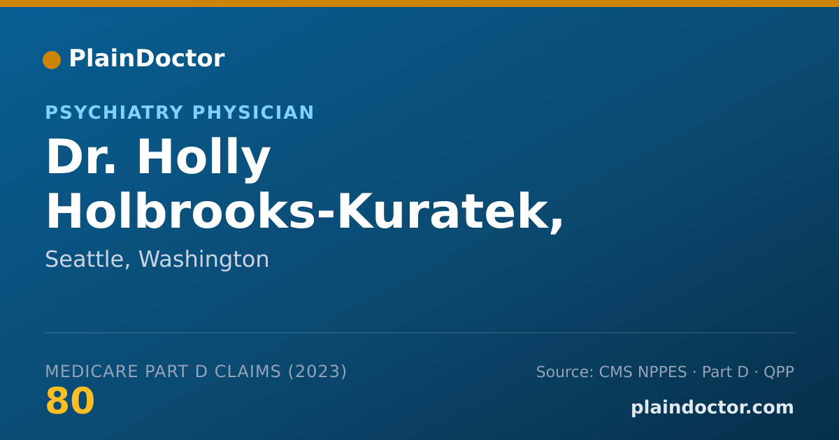 Shareable card for Holly Holbrooks-Kuratek, M.D. - Psychiatry Physician, Seattle, WA