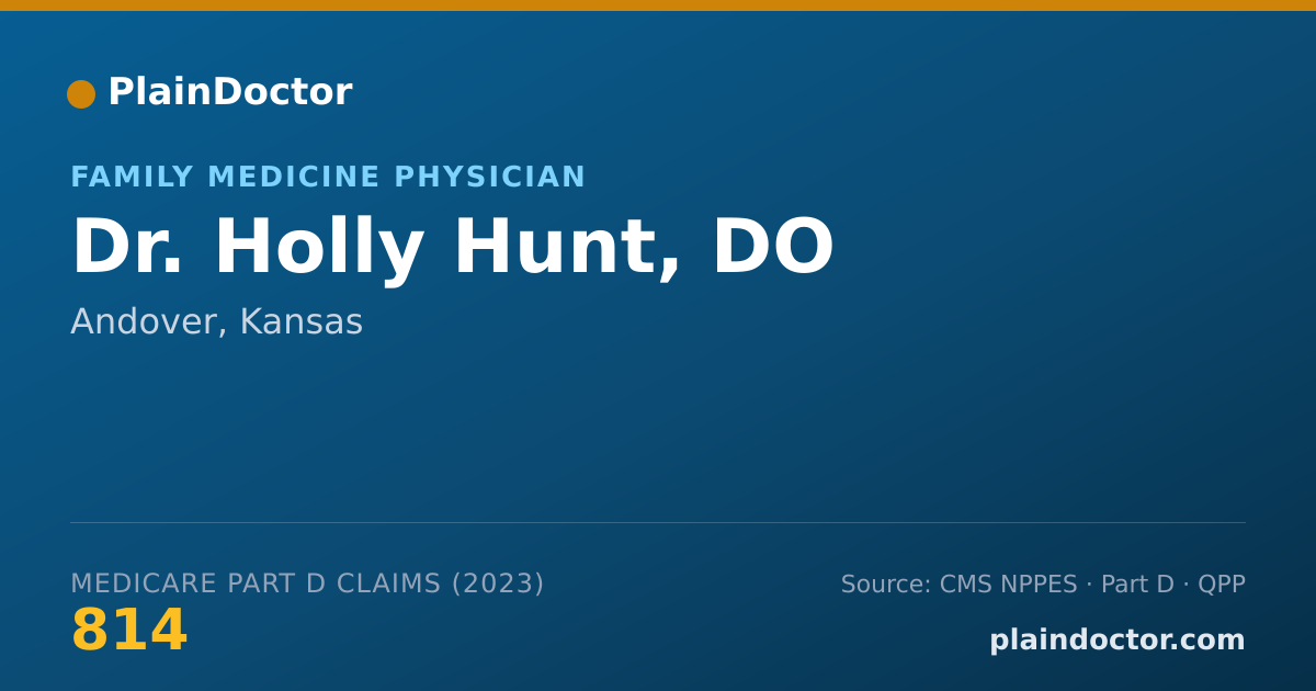 Shareable card for Holly Hunt, DO - Family Medicine Physician, Andover, KS