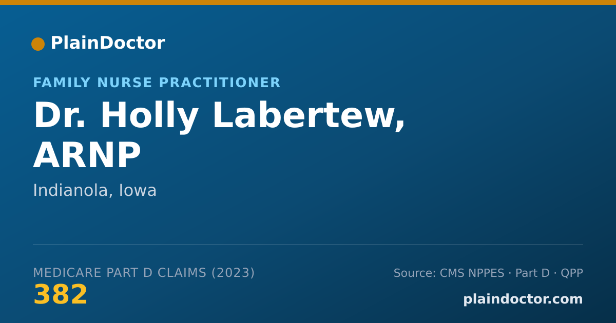Shareable card for Holly Labertew, ARNP - Family Nurse Practitioner, Indianola, IA