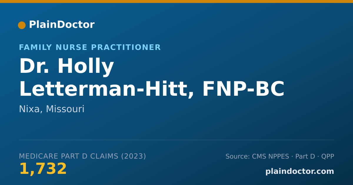 Shareable card for Holly Letterman-Hitt, FNP-BC - Family Nurse Practitioner, Nixa, MO