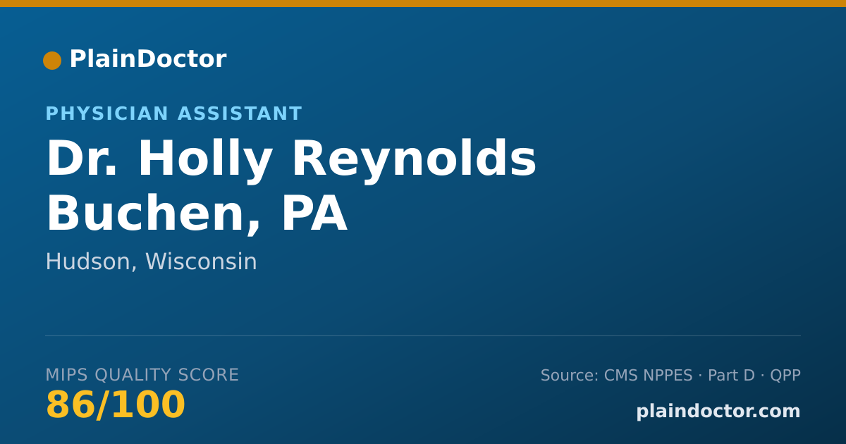 Shareable card for Holly Reynolds Buchen, PA - Physician Assistant, Hudson, WI