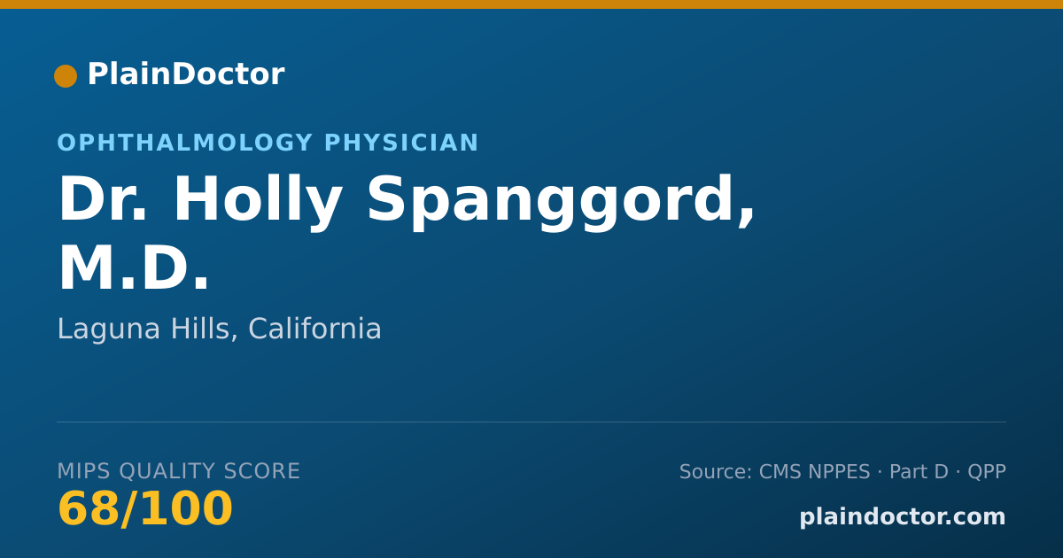 Shareable card for Holly Spanggord, M.D. - Ophthalmology Physician, Laguna Hills, CA