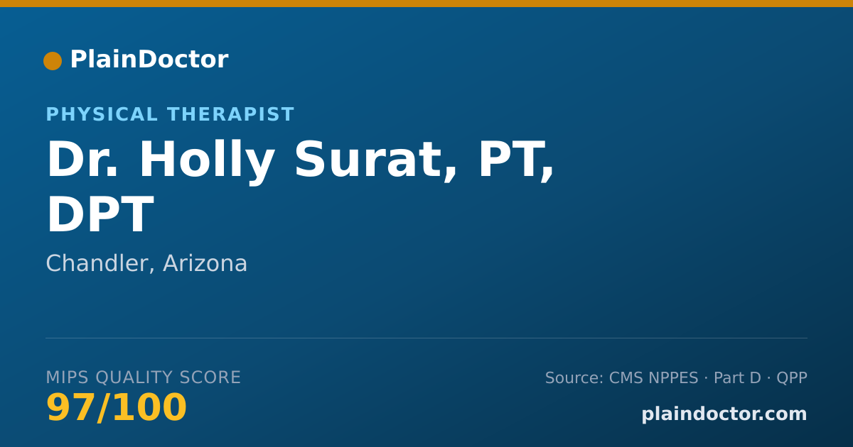 Shareable card for Holly Surat, PT, DPT - Physical Therapist, Chandler, AZ