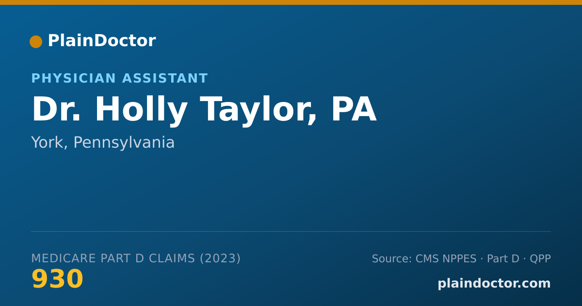 Shareable card for Holly Taylor, PA - Physician Assistant, York, PA
