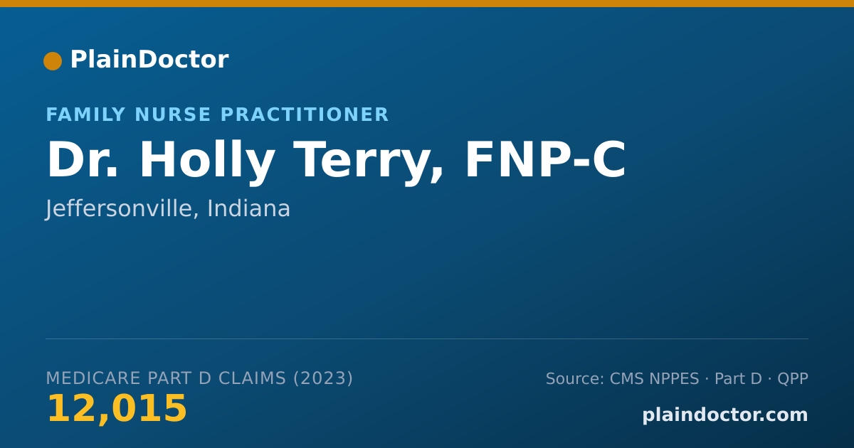 Shareable card for Holly Terry, FNP-C - Family Nurse Practitioner, Jeffersonville, IN