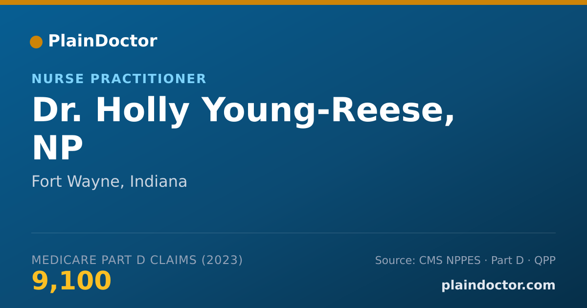 Shareable card for Holly Young-Reese, NP - Nurse Practitioner, Fort Wayne, IN