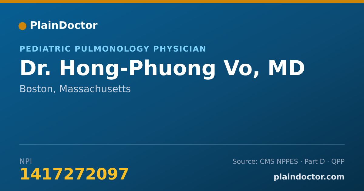 Shareable card for Hong-Phuong Vo, MD - Pediatric Pulmonology Physician, Boston, MA