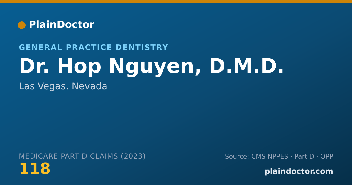 Shareable card for Hop Nguyen, D.M.D. - General Practice Dentistry, Las Vegas, NV
