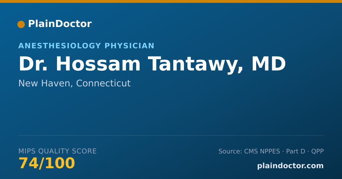 Shareable card for Hossam Tantawy, MD - Anesthesiology Physician, New Haven, CT