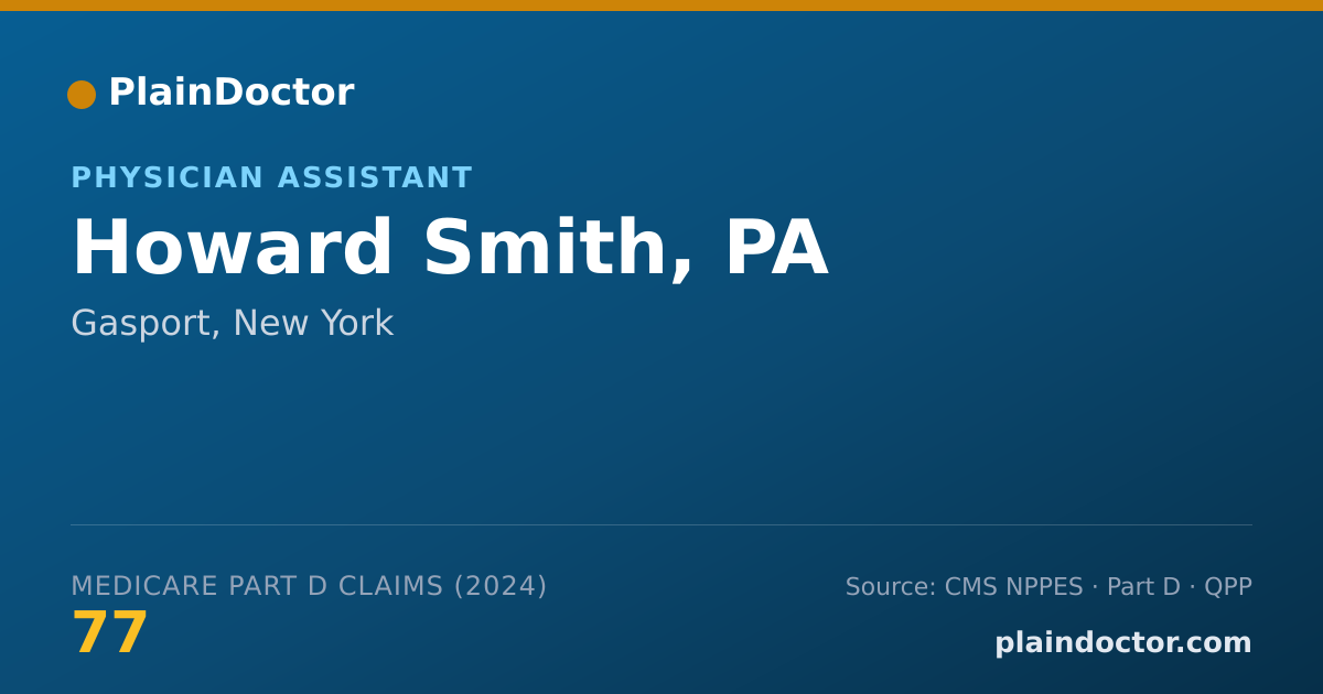 Shareable card for Howard Smith, PA - Physician Assistant, Gasport, NY
