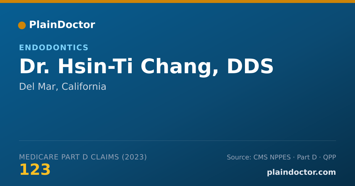 Shareable card for Hsin-Ti Chang, DDS - Endodontics, Del Mar, CA