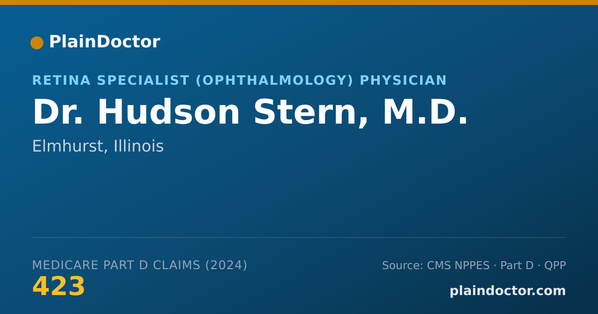 Shareable card for Hudson Stern, M.D. - Ophthalmology Physician, Elmhurst, IL