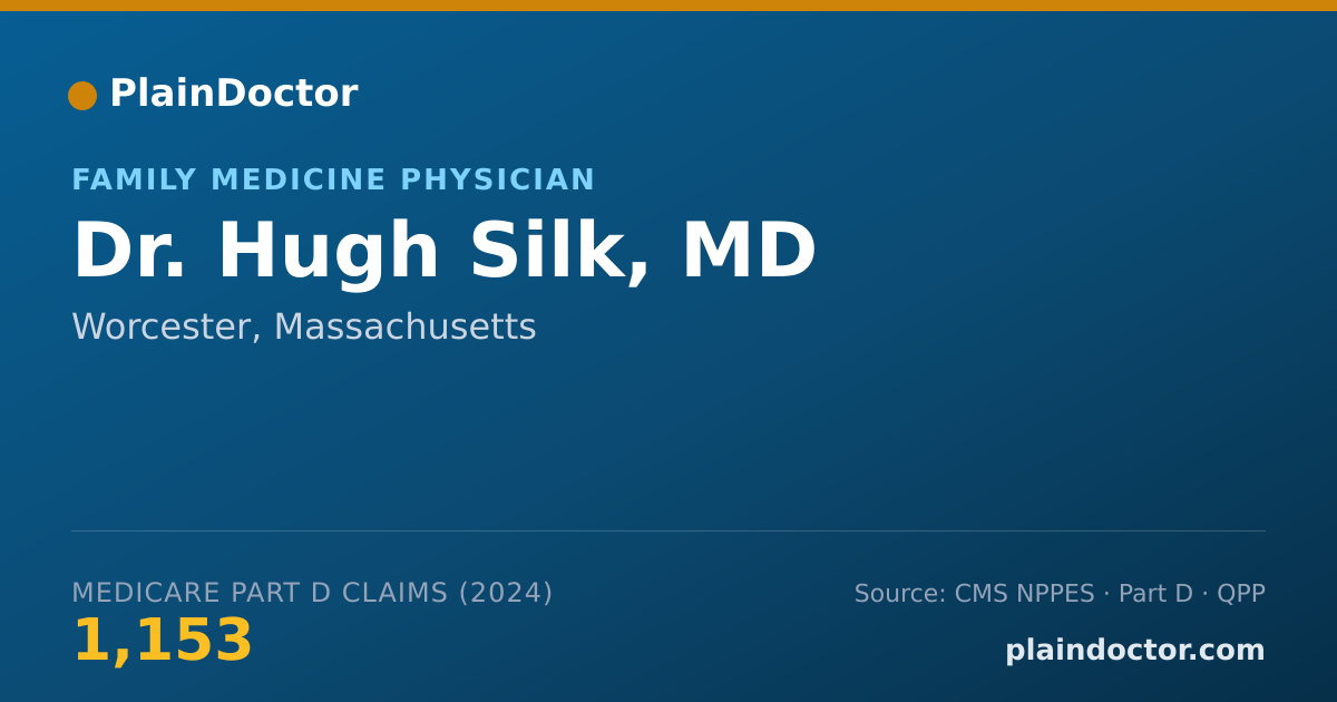 Shareable card for Hugh Silk, MD - Family Medicine Physician, Worcester, MA