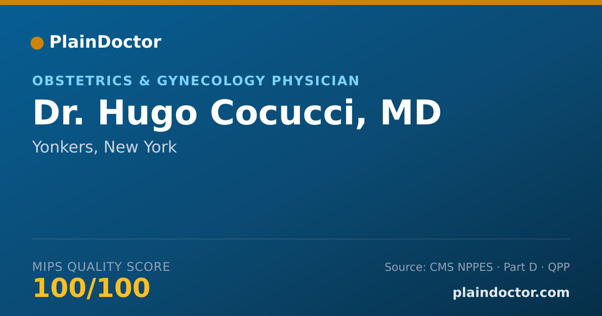 Shareable card for Hugo Cocucci, MD - Obstetrics & Gynecology Physician, Yonkers, NY