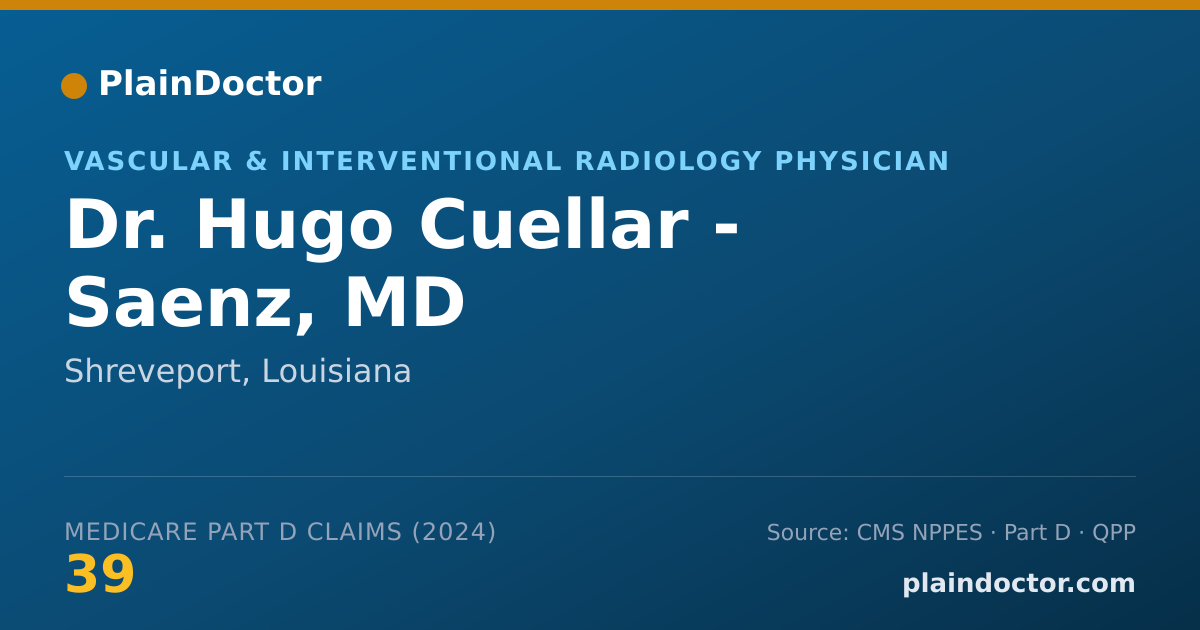 Shareable card for Hugo Cuellar - Saenz, MD - Neurological Surgery Physician, Shreveport, LA