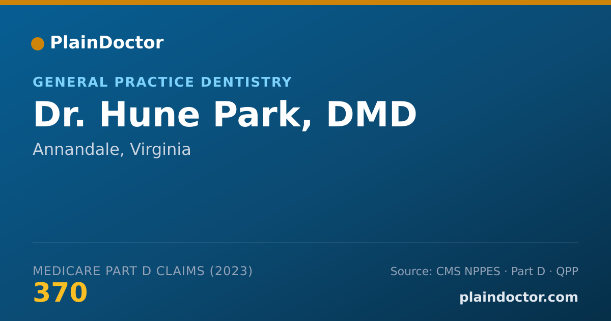 Shareable card for Hune Park, DMD - General Practice Dentistry, Annandale, VA