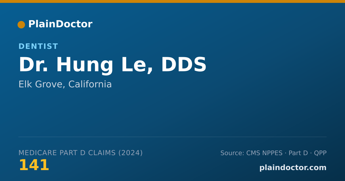 Shareable card for Hung Le, DDS - Dentist, Elk Grove, CA