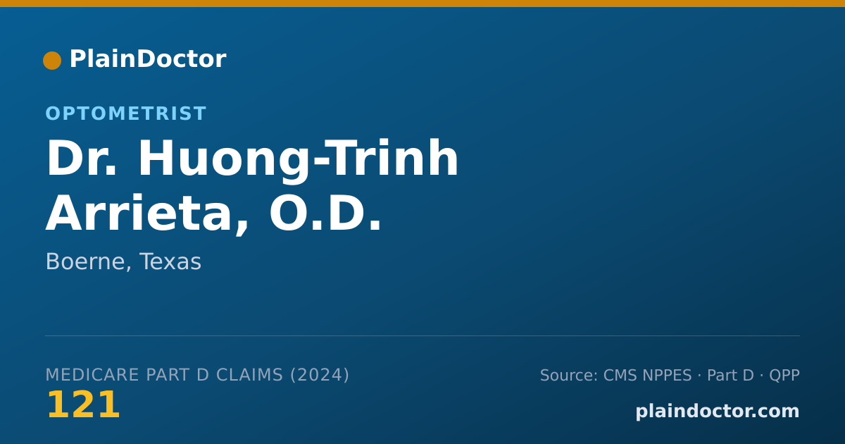 Shareable card for Huong-Trinh Arrieta, O.D. - Optometrist, Boerne, TX