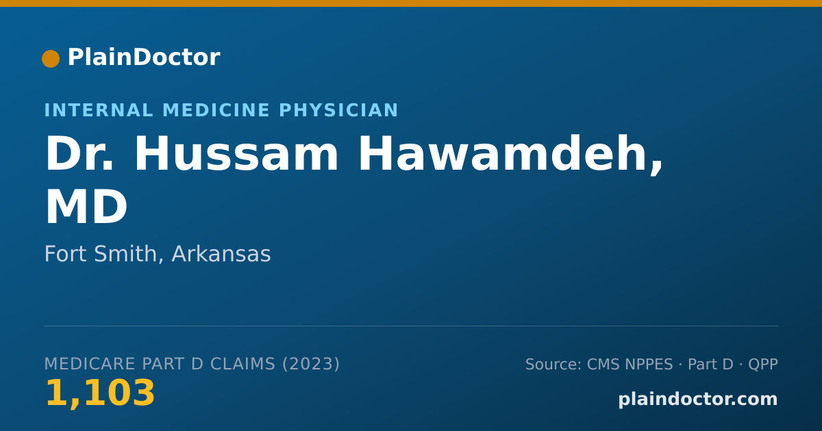 Shareable card for Hussam Hawamdeh, MD - Internal Medicine Physician, Fort Smith, AR