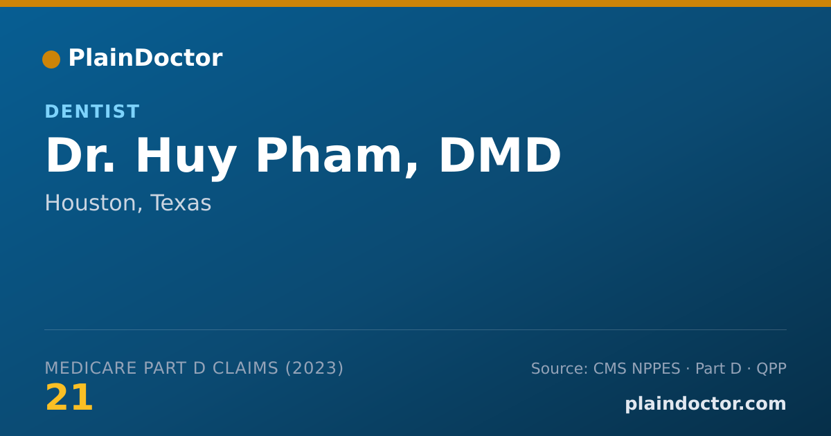 Shareable card for Huy Pham, DMD - Dentist, Houston, TX