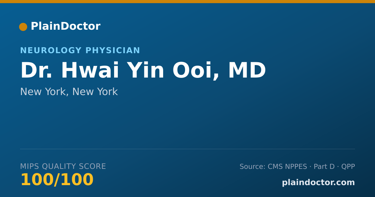 Shareable card for Hwai Yin Ooi, MD - Neurology Physician, New York, NY