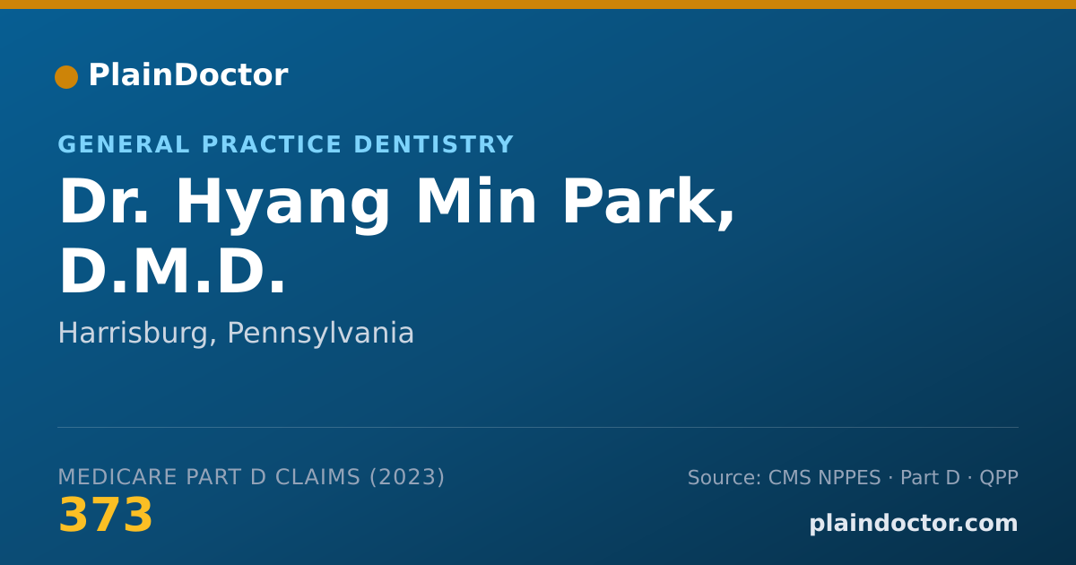 Shareable card for Hyang Min Park, D.M.D. - General Practice Dentistry, Harrisburg, PA