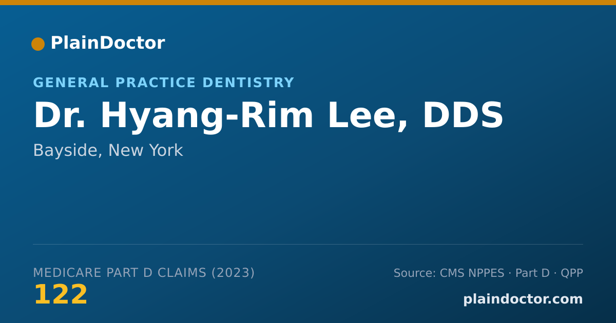 Shareable card for Hyang-Rim Lee, DDS - General Practice Dentistry, Bayside, NY