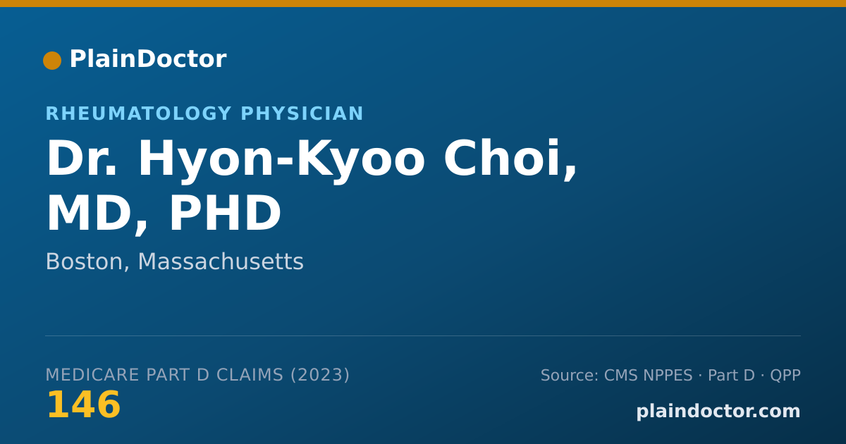 Shareable card for Hyon-Kyoo Choi, MD, PHD - Rheumatology Physician, Boston, MA