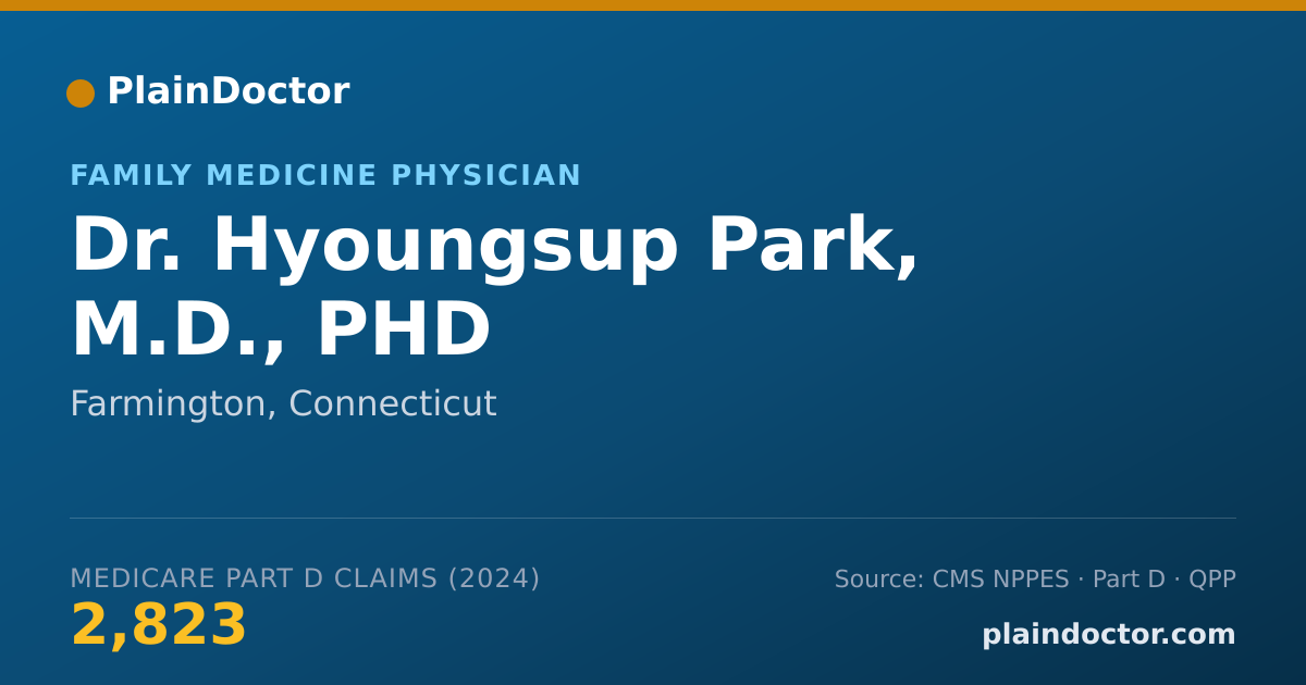 Shareable card for Hyoungsup Park, M.D., PHD - Family Medicine Physician, Farmington, CT