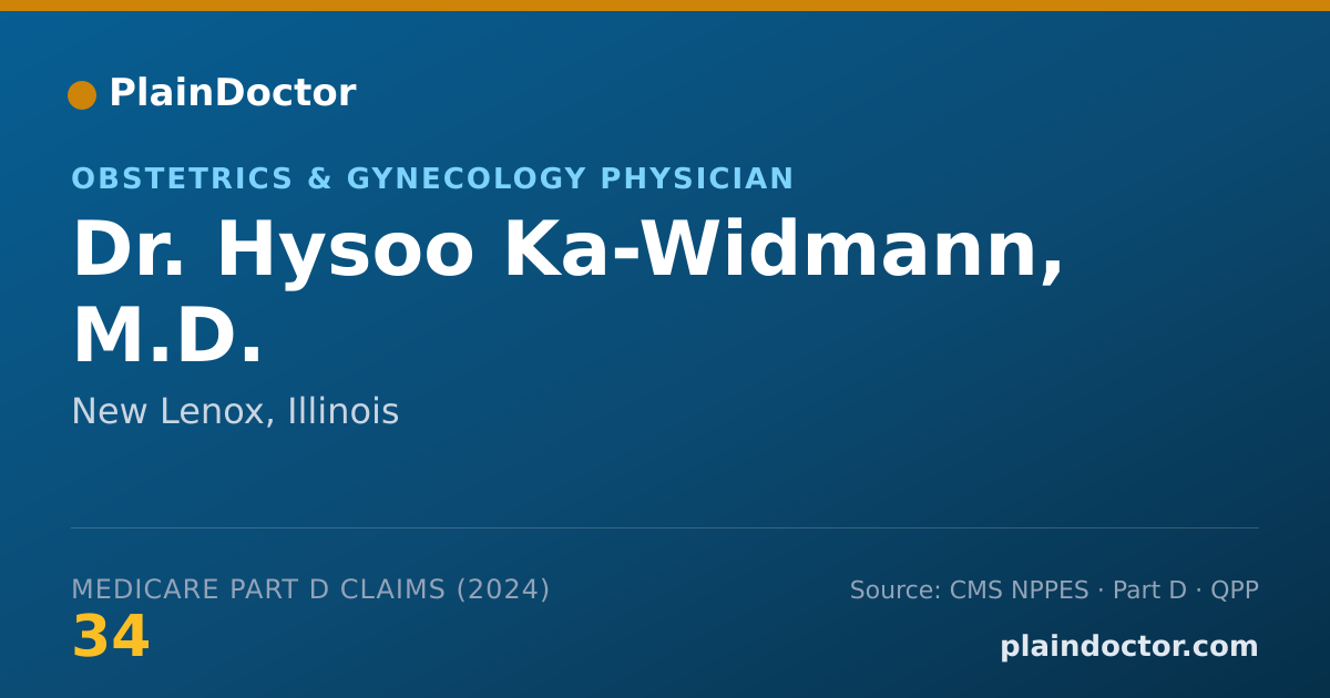 Shareable card for Hysoo Ka-Widmann, M.D. - Obstetrics & Gynecology Physician, New Lenox, IL