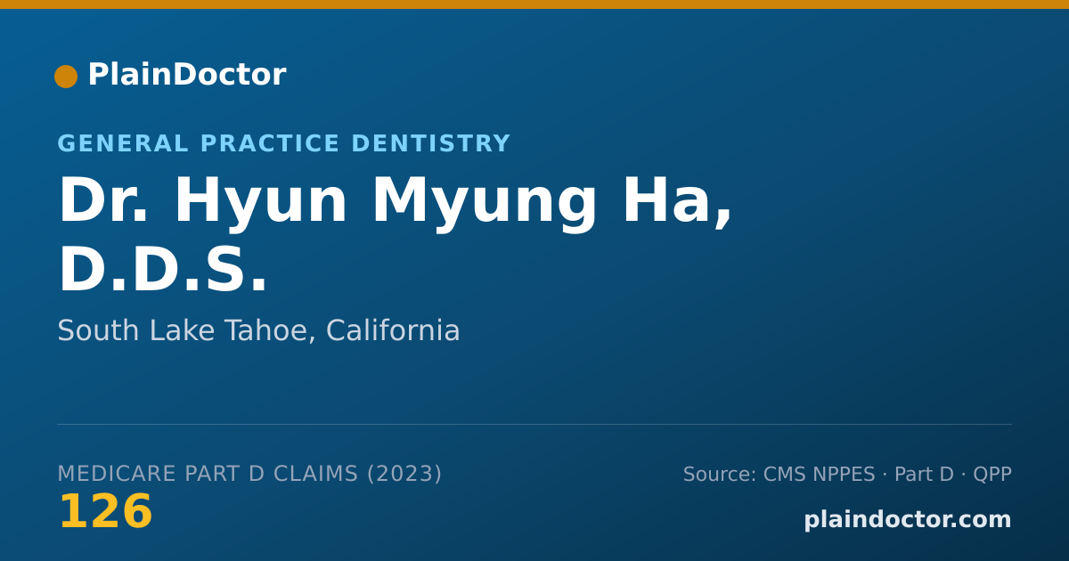 Shareable card for Hyun Myung Ha, D.D.S. - General Practice Dentistry, South Lake Tahoe, CA